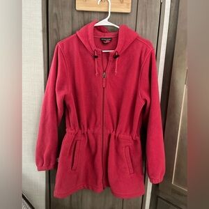 Lands' End Watermelon Fleece jacket